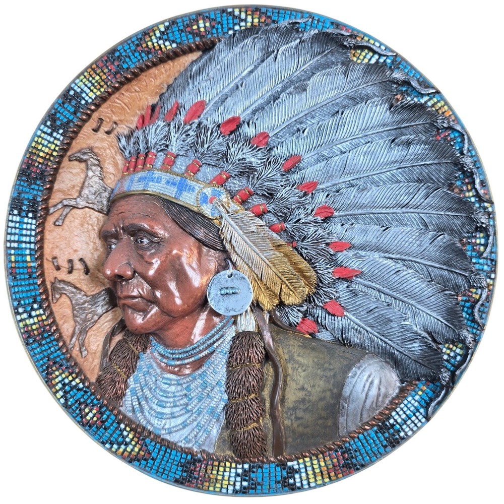 Chief Joseph Native Am Legends 1996 Bradford Exchange 8" Collector Plate & Cert